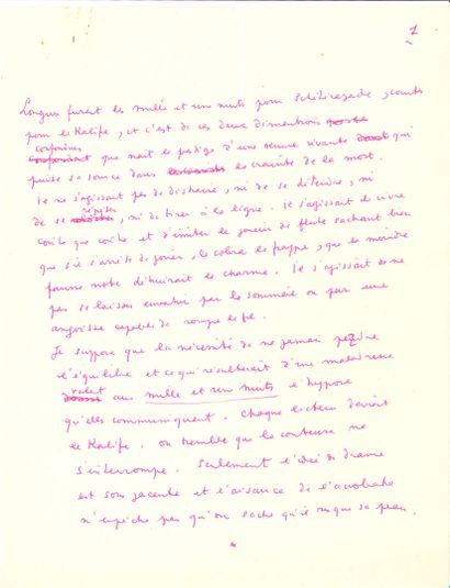 COCTEAU Jean (1889-1963).

2 autograph MANUSCRIPTS...