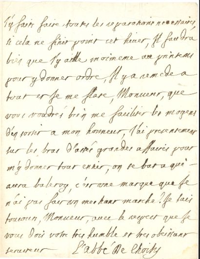 null CHOISY François-Timoléon, abbé de (1644-1724) priest, missionary and traveler,...