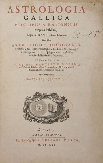 MORIN Jean-Baptiste (1583-1656).

Astrologia...