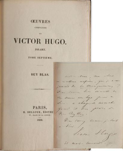 HUGO Victor (1802-1885).

Ruy Blas (Paris,...