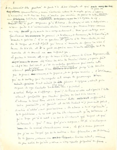 null COCTEAU Jean (1889-1963).

2 MANUSCRITS autographes (le 2e signé « Jean Cocteau »,...