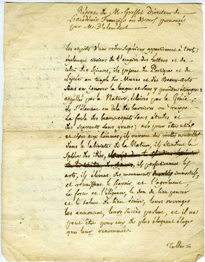 GRESSET Jean-Baptiste-Louis (1709-1777) poète...
