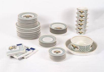 VILLEROY & BOCH, Country Collection, Basket Part of a porcelain dinner service with...