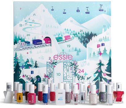 Coffret de l'avent Essie : 19 vernis et 5 mini soins manucure This Essie Advent Calendar...