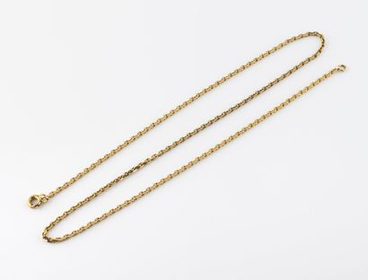 Necklace in yellow gold (750) forçat mesh...