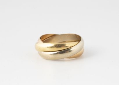 Three gold rings (750) 
Weight : 9.5 g. -...