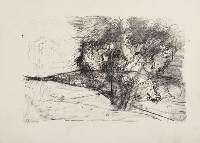 Country landscape.
Print on paper.
Bears...