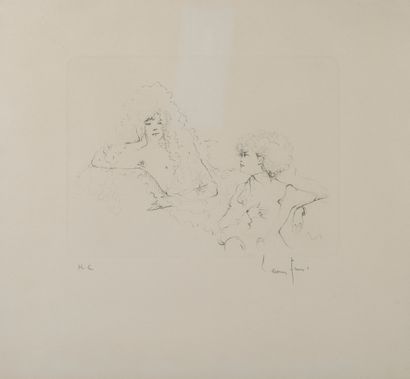 Leonor FINI (1907-1996) Etudes et personnages.
Lot de cinq pointes sèches sur papier.
Signées...