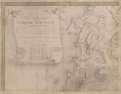 FLOQUET (Jean-André) Carte du cours du canal de Provence dédiée à Monsieur d'Albert,...