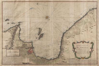 AYROUARD New map of the gulf of Marseille surveyed and drawn by Sr. Ayrouard, real...