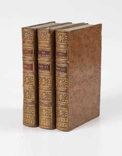 ROBERTSON (M.) Histoire de l'Amérique. Traduit de l'anglois.
Paris, Panckoucke, 1778,...