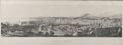 null MARSEILLE Set of 8 framed prints :
View of the church of Saint Victor of Marseille....