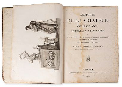 SALVAGE (Jean-Galbert) Anatomie du gladiateur combattant applicable aux Beaux-Arts...