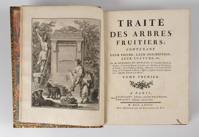 DUHAMEL DU MONCEAU (Henri-Louis) Traité des arbres fruitiers, contenant leur figure,...