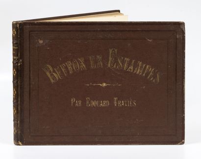 TRAVIES Buffon en estampes.
Paris, Ledot ainé, s.d. (c. 1860), in-4, oblong, demi-rel....