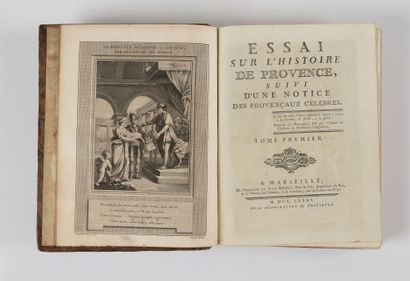 BOUCHE (Charles-François) Essai sur l'histoire de Provence, suivi d'une notice des...
