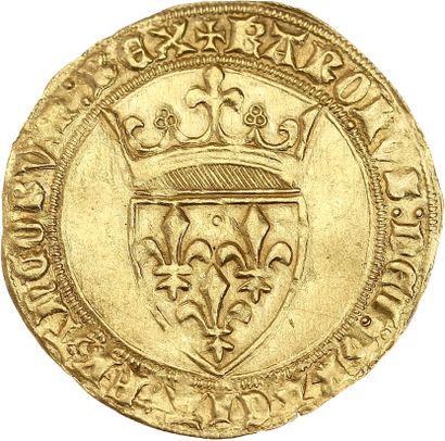null CHARLES VI (1380-1422)
Écu d'or à la couronne. Toulouse (Point 5e). 3,95 g.
Écu...