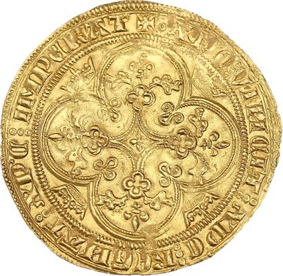 PHILIPPE VI de Valois (1328-1350) PHILIPPE VI of Valois (1328-1350)
Gold pavilion....