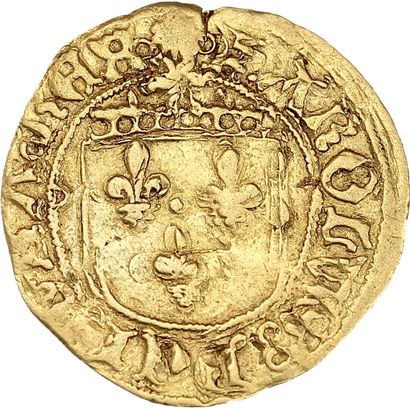 null CHARLES VIII (1483-1498)
Demi écu d'or au soleil. Dijon (var. de l'écu et de...