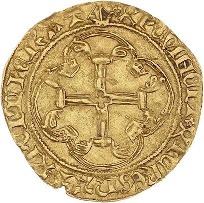 null CHARLES VII (1422-1461)
Écu d'or à la couronne. Bordeaux (diff. : bateau).
Écu...