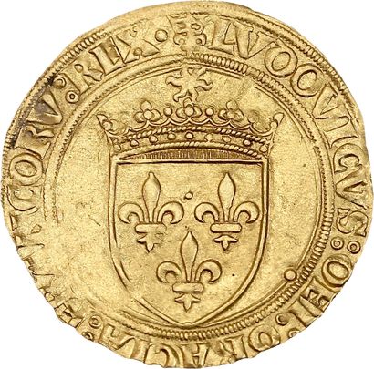 null LOUIS XII (1498-1514)
Écu d'or au soleil. Saint-Pourçain (Point 11e). 3,42 g.
Écu...
