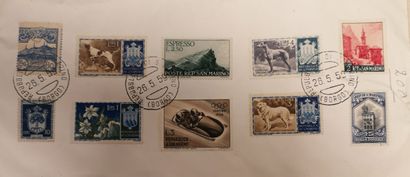 TOUS PAYS, dont France, Afrique et Europe Cancelled stamps and some new ones.
In...