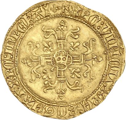 null CHARLES VII (1422-1461)
Écu d'or, 2e type. Tours (Point 6e). 3,42 g.
Écu de...
