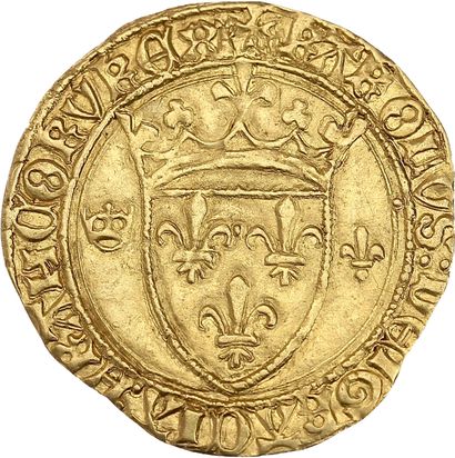 null CHARLES VII (1422-1461)
Écu d'or, 2e type. Tours (Point 6e). 3,42 g.
Écu de...
