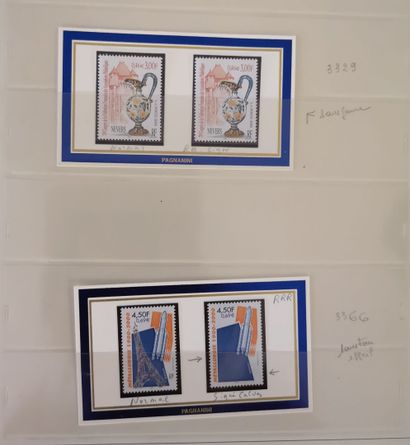 null Importante collection de "Variétés modernes" de France. La plupart des timbres...