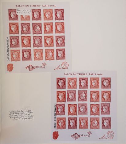 null Important collection of "Modern Varieties" from France. Most of the stamps are...