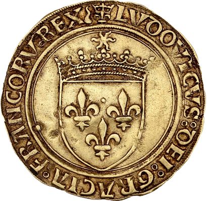 null LOUIS XII (1498-1514)
Écu d'or au soleil. Châlons-sur-Marne (Point 21e). 3,46...
