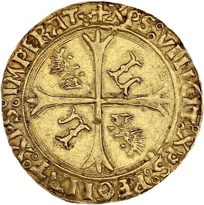 null LOUIS XII (1498-1514)
Écu d'or au porc-épic. Lyon (Point 12e). 3,45 g.
Écu de...
