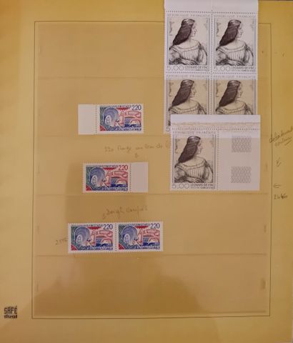 null Important collection of "Modern Varieties" from France. Most of the stamps are...