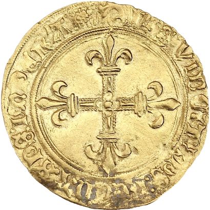 null CHARLES VIII (1483-1498)
Écu d'or au soleil du Dauphiné, 1er type. Grenoble....