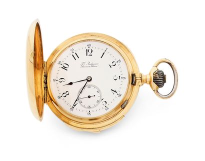 AUDEMARS Frères, Brassus & Genève Beautiful pocket watch in yellow gold (750) with...