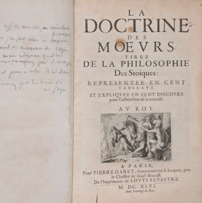 GOMBERVILLE (Marin Le Roy de) The Doctrine of morals. Taken from the philosophy of...