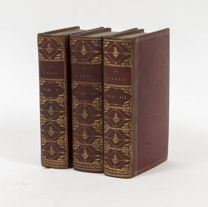 TITE-LIVE 3 vols. In-18 :
- Titi Livii Historiarum Libri ex recensione Heinsiana.
Lugd....