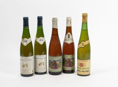 ALSACE Domaines Schlumberger, 2 bouteilles 1989.
Gewurztraminer.
Frottements et taches...