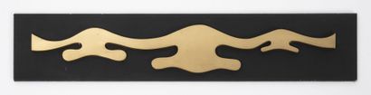 Jean LEGROS (1917-1981) Relief, 1967.
Brass.
Signed and dated on the reverse.
10...