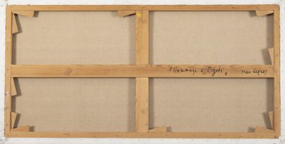 Jean LEGROS (1917-1981) Hommage à Ligeti, 1976.
Acrylique sur toile.
Signée et datée...