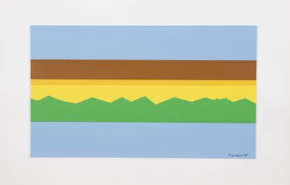 Jean LEGROS (1917-1981) Maquette, 1975.
Collage, acrylique sur carton, contrecollé...
