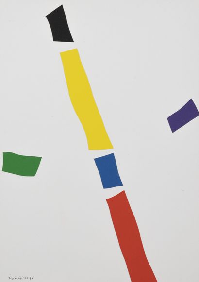 Jean LEGROS (1917-1981) Maquette, 1976.
Collage, acrylique sur carton contrecollé...
