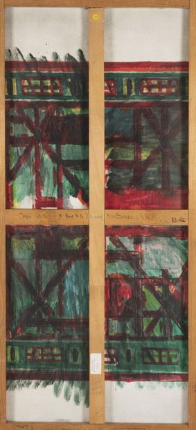 Jean LEGROS (1917-1981) Sans titre, 1960.
Huile sur toile.
Signée et daté en bas...