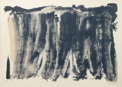 Olivier DEBRÉ (1920-1999) Signe paysage, 1984.
Lithographie en couleurs sur papier.
Signé...
