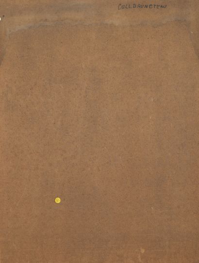 Jean LEGROS (1917-1981) Sans titre.
Gouache sur isorel.
Non signé.
78,5 x 58,5 cm.
Taches...