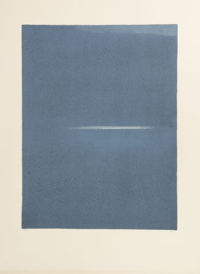 Geneviève ASSE (1923-2021) Ouverture de la nuit, 1975.
Lithographie en couleurs sur...