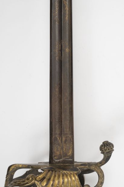 FRANCE, époque Restauration Saber of superior officer of musketeer of the First company...