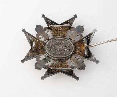 ESPAGNE Order of Charles III.
Commander's plate in silver (min. 800) worked in diamond...