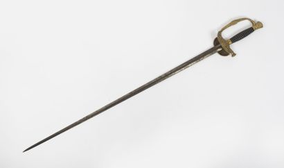 SECOND EMPIRE Officer's sword of the Imperial Guard, model 1860, type 1817 with chasing.
Chased...