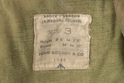 null Denison Smock, 2nd type with its 1945 label, size 3.
With beavertail, missing...
